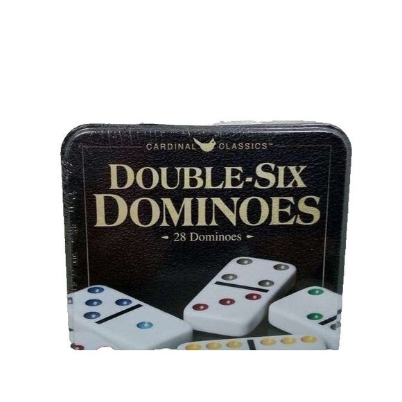 Double Six Dominoes Set in Storage Tin for Families Kids Game Ages 8+ New Sealed - Picture 5 of 6